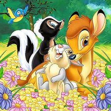 Схема вышивки «Бэмби»