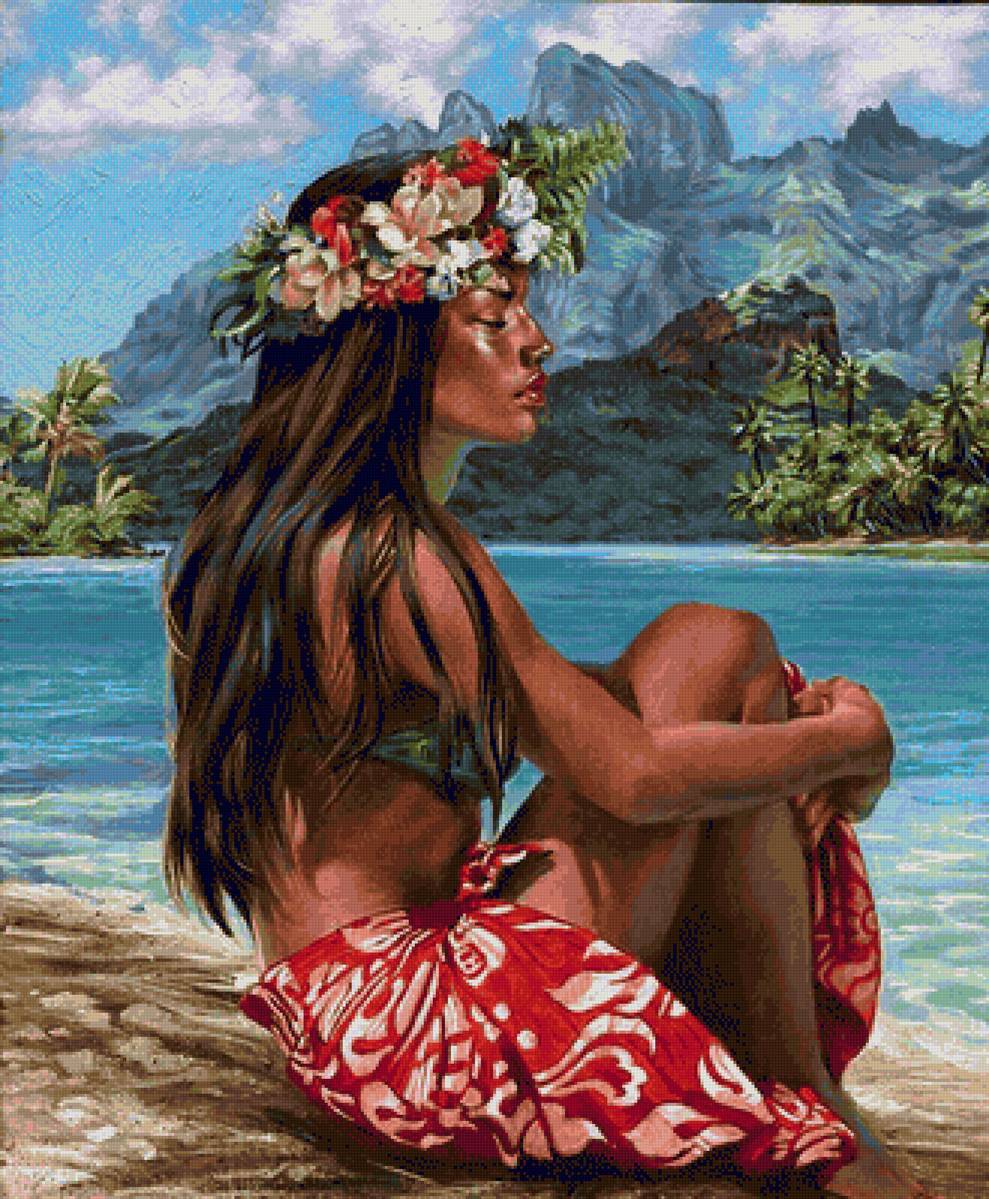 chica 1 - paisaje - предпросмотр