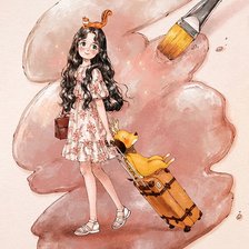 Схема вышивки «Forest Girl»