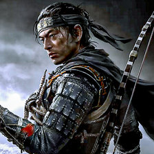 Схема вышивки «Ghost of Tsushima»