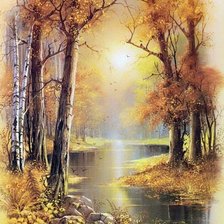 Схема вышивки «Пейзаж»