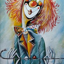 Схема вышивки «клоун»