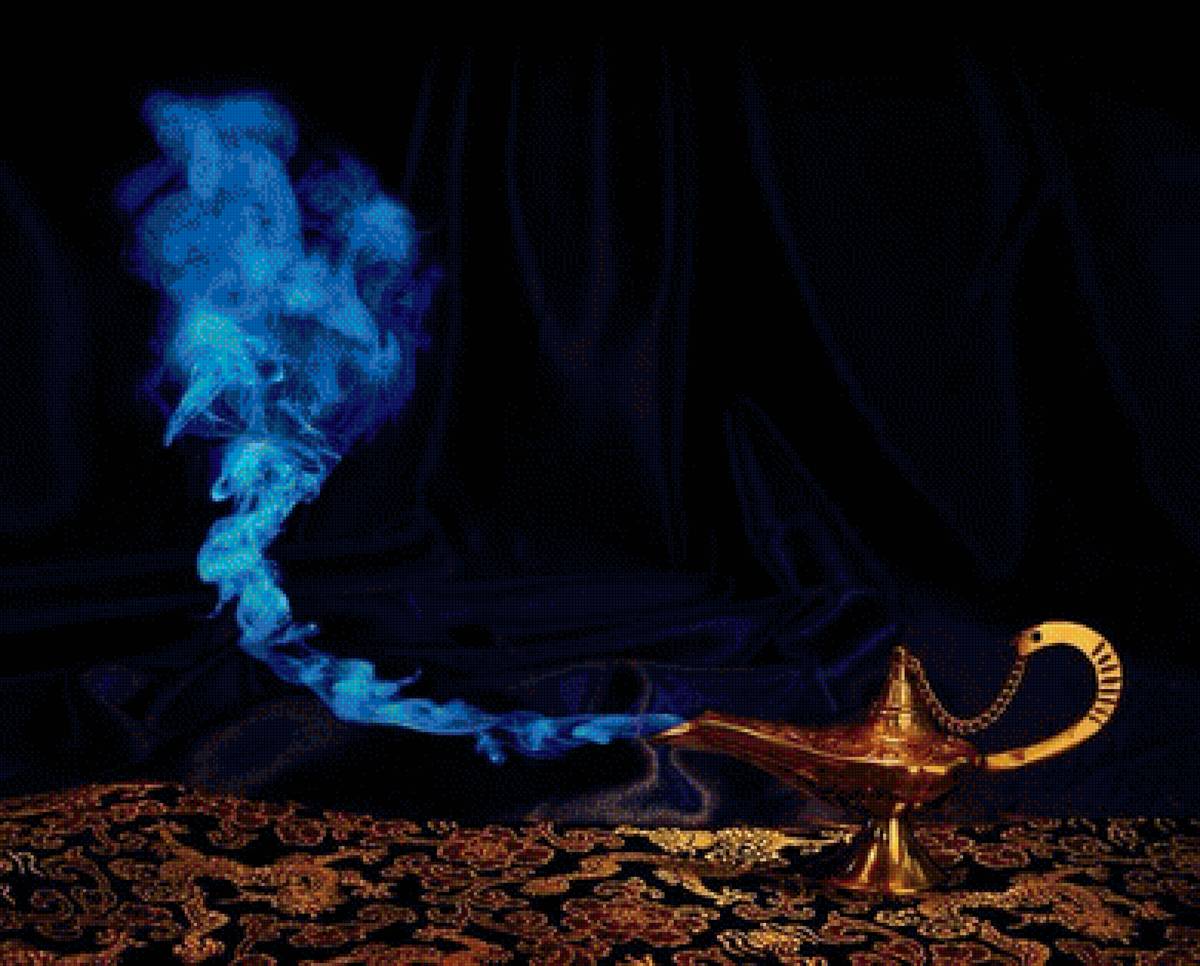 Волшебная лампа Аладдина - восток, волшебная лампа, сказка - предпросмотр