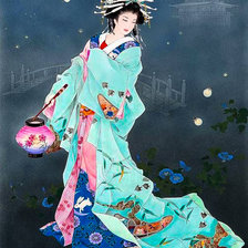 Схема вышивки «Ночной танец»