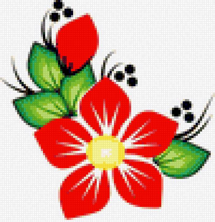 Flores - mariposas - предпросмотр