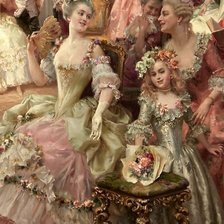 Схема вышивки «дамы»