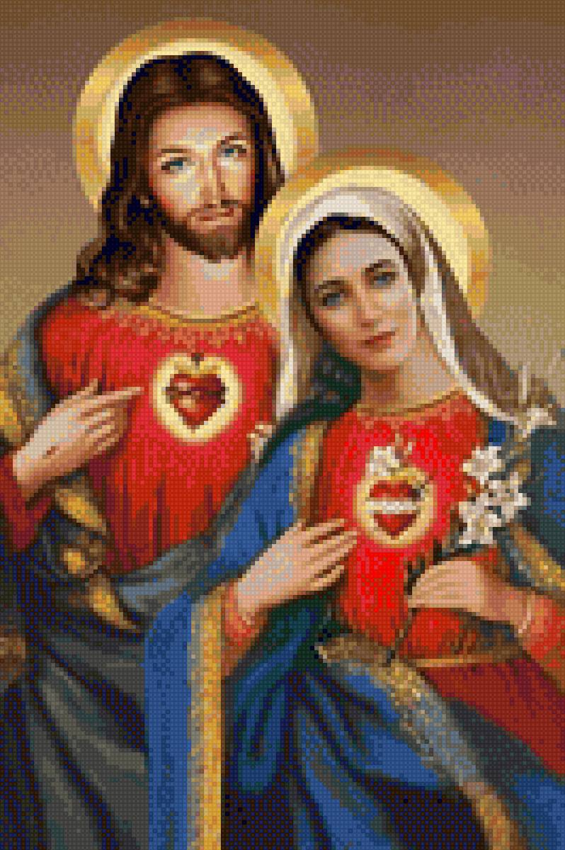 Sagrado corazon y maria - mariposas - предпросмотр