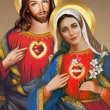 Sagrado corazon y maria