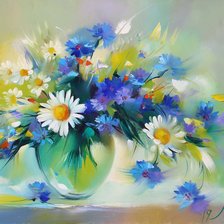 Схема вышивки «Полевые цветы»