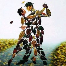 Схема вышивки «Pareja otiñal»