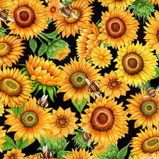 Подушка с подсолнухами