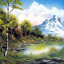 Схема вышивки «Картина Боба Росса»