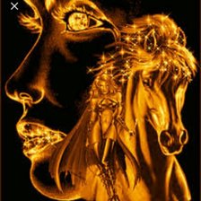 Схема вышивки «Золота я лошадь»