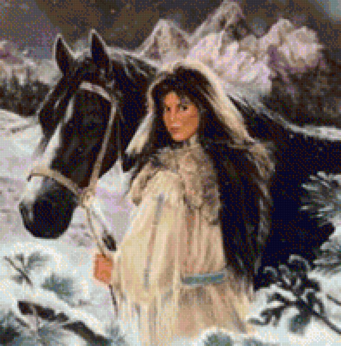 Индианка4 - миф, лошади - предпросмотр