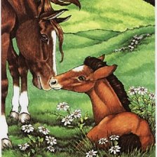 Схема вышивки «Мать и дитя»