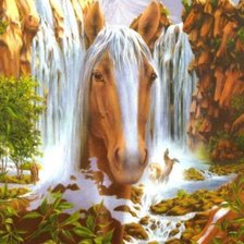 Схема вышивки «Водопад»