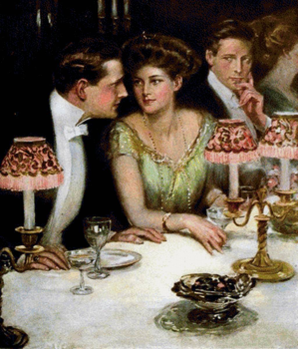 Кларенс Фредерик Ундервуд - женщина, картина, мужчина - предпросмотр