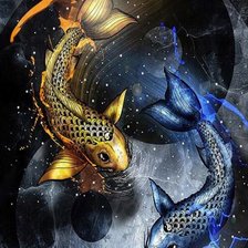 Схема вышивки «Инь-янь»