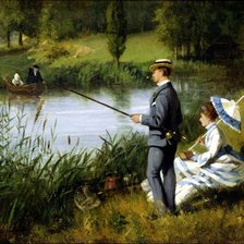 Схема вышивки «На рыбалке»