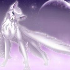 Схема вышивки «Волк ангел»