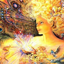 Схема вышивки «Женщина-жар-птица»