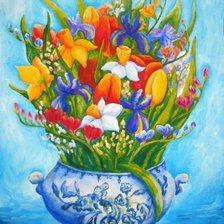 Схема вышивки «Весенний букет»