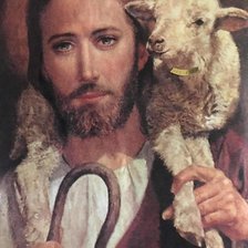 Схема вышивки «Jesus y su cordero»