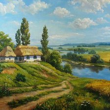 Схема вышивки «Хуторок»