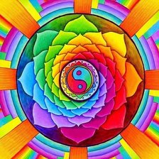 Схема вышивки «Радужная мандала»