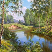 Схема вышивки «Пейзаж»