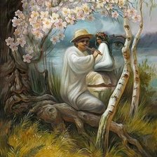 Схема вышивки «Rostros»