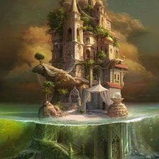 Схема вышивки «Затерянный замок»