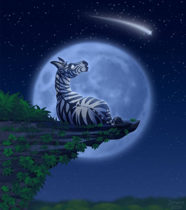Лунная зебра - миф, лошади - оригинал