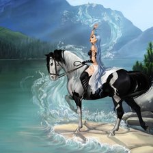 Схема вышивки «У озера»