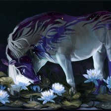 Схема вышивки «На озере»