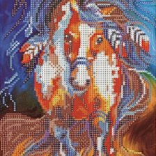 Схема вышивки «Мустанг»