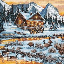 Схема вышивки «Природа,горы»