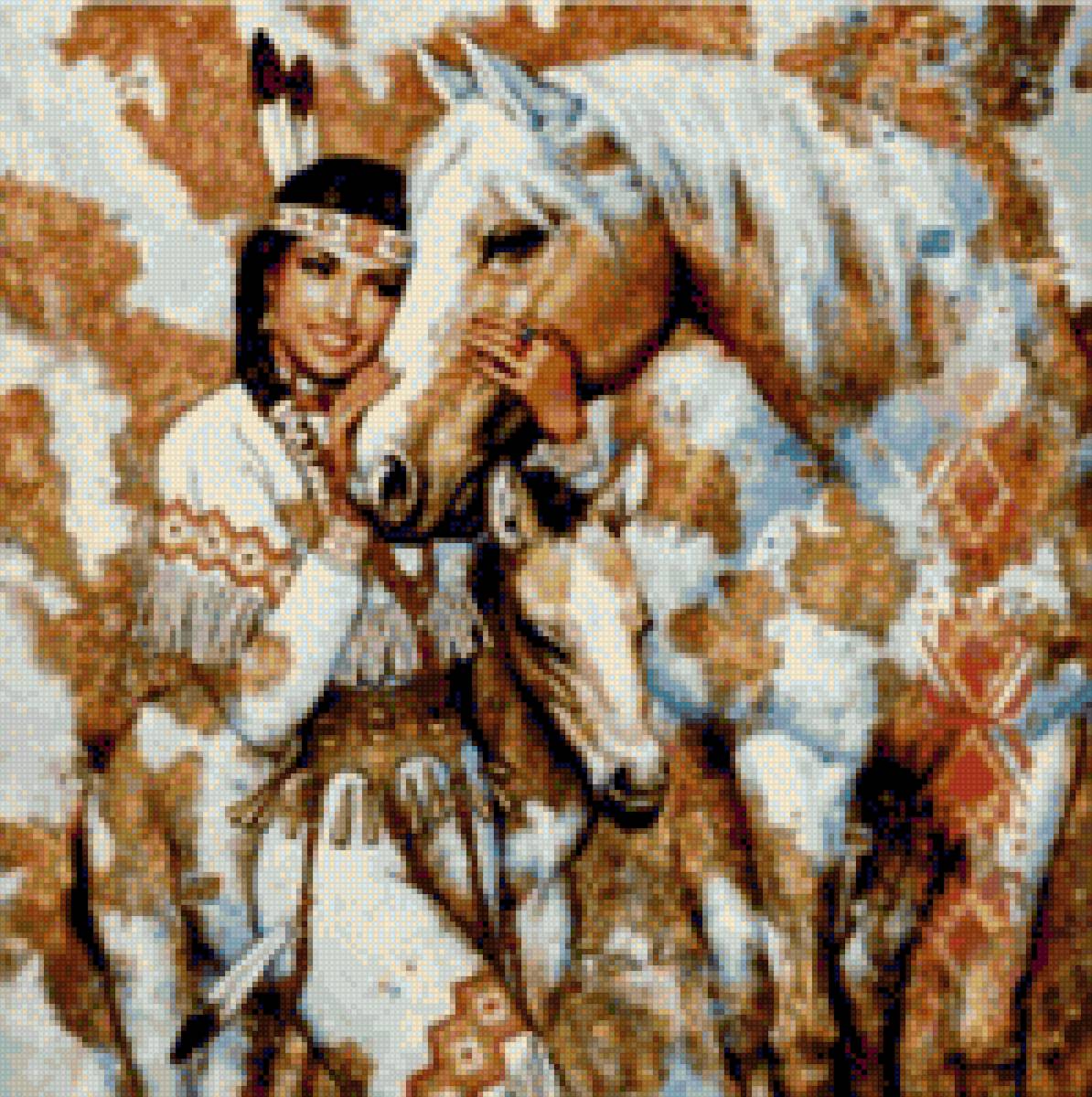 Индианка - миф, лошади - предпросмотр