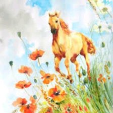 Схема вышивки «Ветер в гриве»