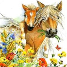 Схема вышивки «Мать и дитя»