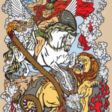 Схема вышивки «Битва»