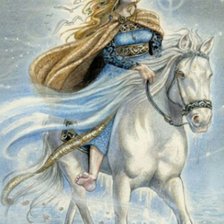 Схема вышивки «Наездница»