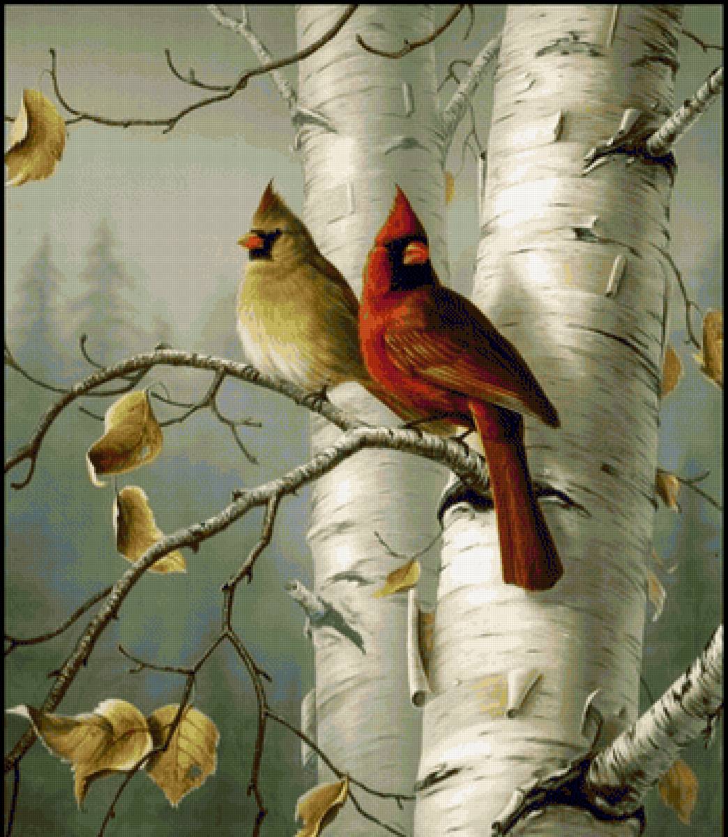 amarillo y rojo - paisaje - предпросмотр