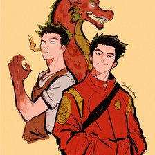 Схема вышивки «Американский дракон Джейк Лонг»