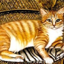 Схема вышивки «Кошка»