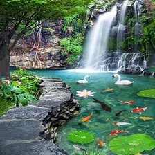 Схема вышивки «Пруд»