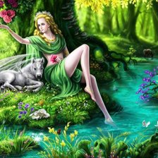 Схема вышивки «У ручья»