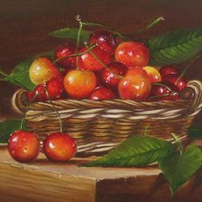 Схема вышивки «Cesta com frutas.»