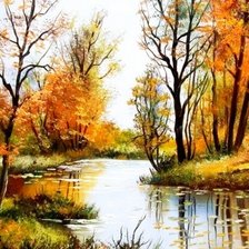 Схема вышивки «осень»