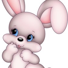 Схема вышивки «зайчик»